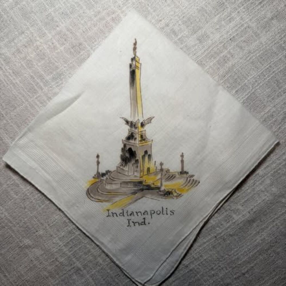 Vintage Souvenir Handkerchief